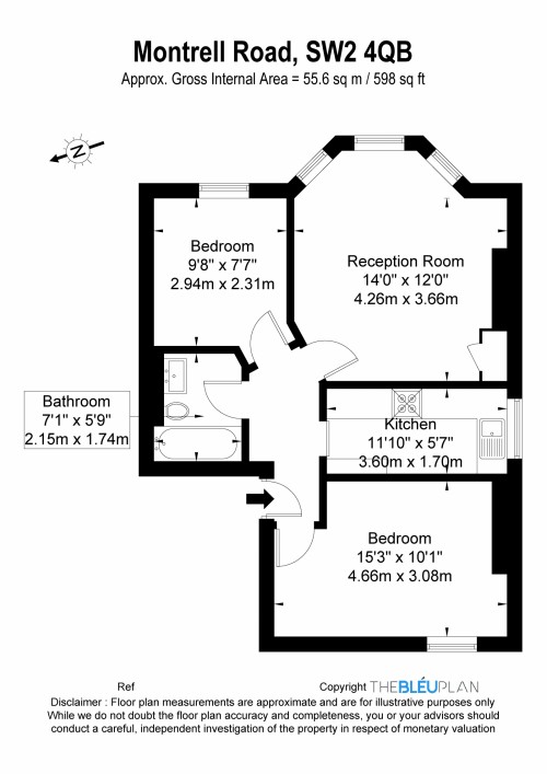 Floorplan for Streatham Hill, SW2