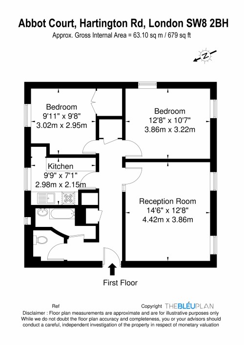 Floorplan for Stockwell, SW8