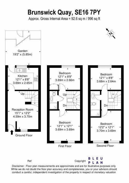 Floorplan for Surrey Quays, SE16