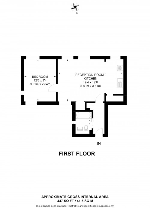 Floorplan for Camberwell, SE5
