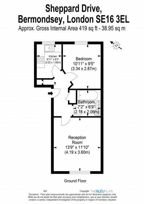 Floorplan for Bermondsey, SE16