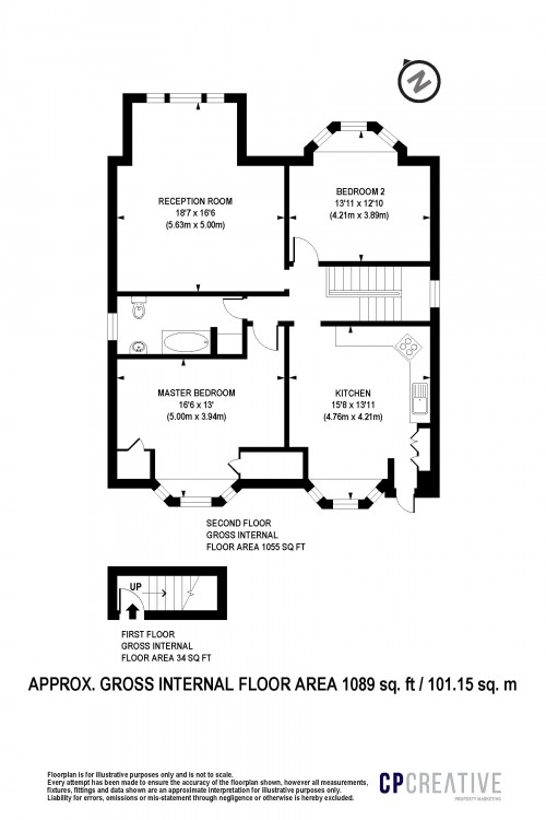 Floorplan for Crystal Palace, SE19